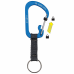 Chaveiro Nite Ize SlideLock Key Ring em alumínio azul